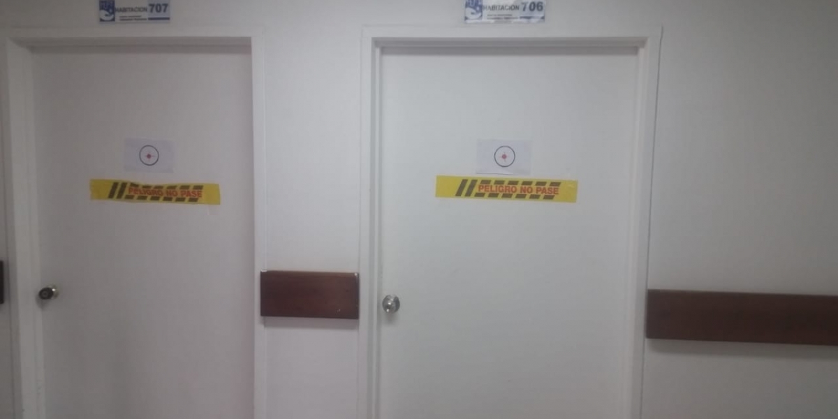 Seguimiento.co Estos son los avisos que, en un principio, pusieron en el área covid del Julio Méndez Barreneche.