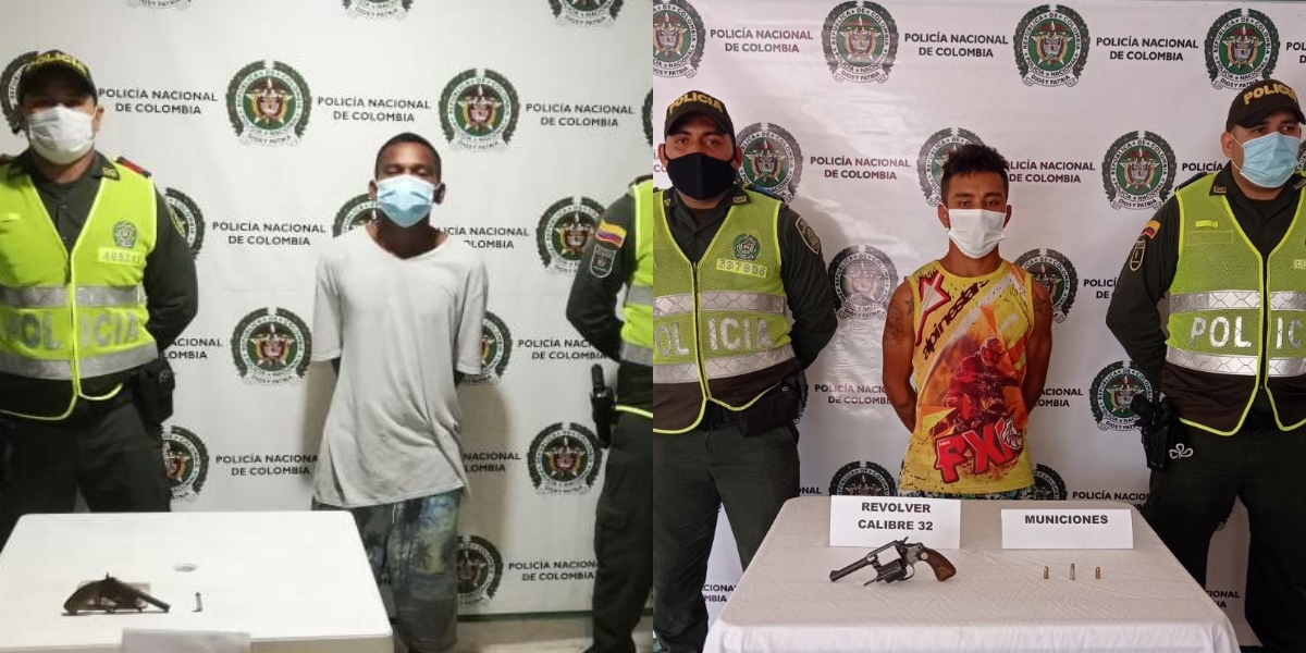 Policía del Magdalena Las autoridades investigan si estos sujetos pertenecen a grupos criminales en el Magdalena.
