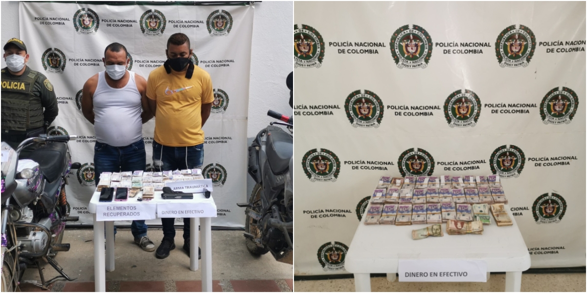 Policía del Magdalena Los capturados fueron enviados a la cárcel.