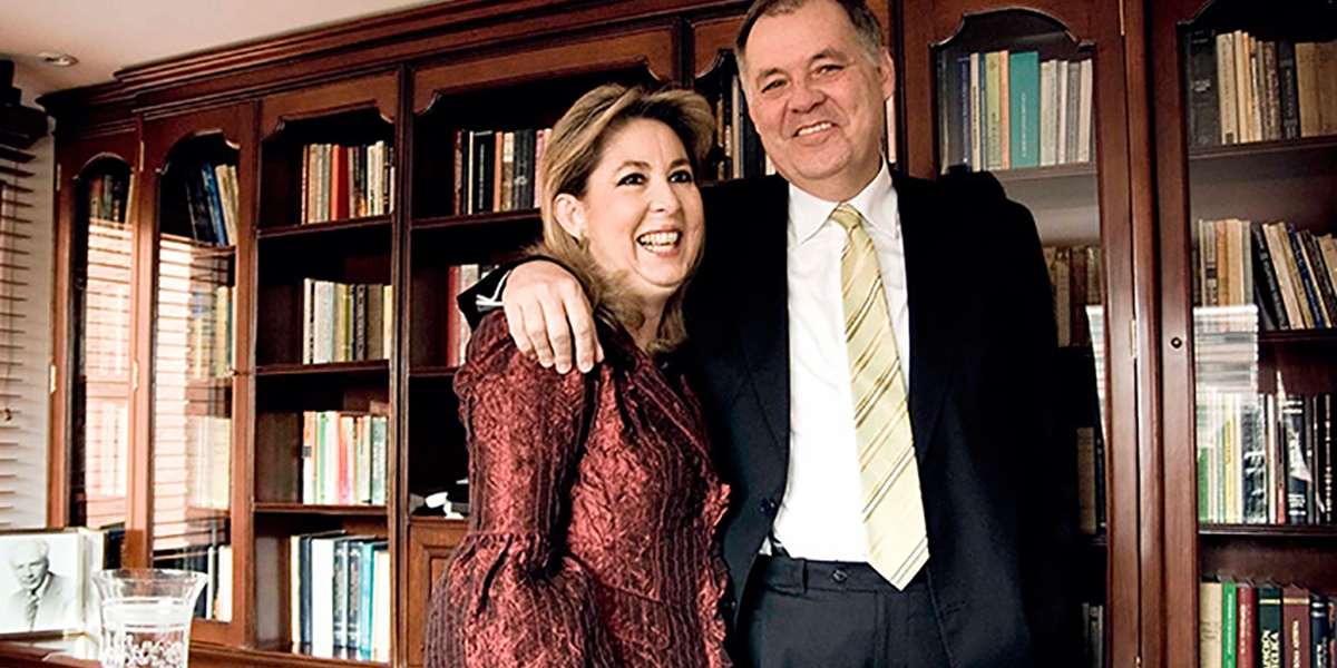 Alejandro Ordóñez y su esposa, Beatriz Hernández. 