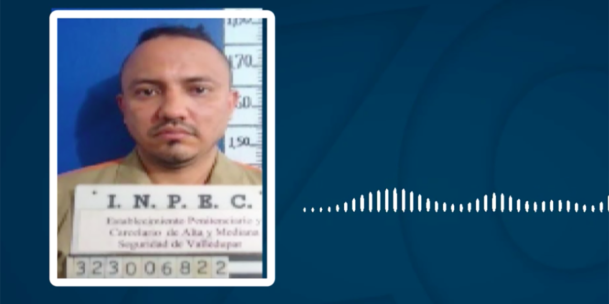 Otón Alfredo Peralta Estupiñán, alias 'Otón', extorsionando a comerciantes vía telefónica. 