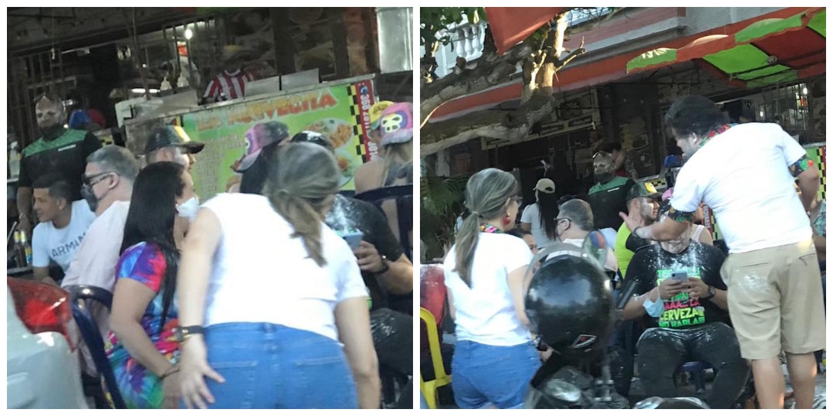 Zona Cero Celebraron como si hubiera una Batalla de Flores sin pandemia.