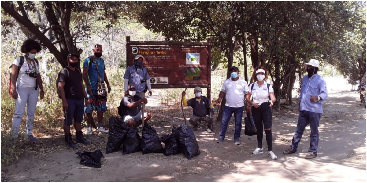 Con jornada de limpieza el Parque Natural Tayrona se alistó para reabrir este martes. 