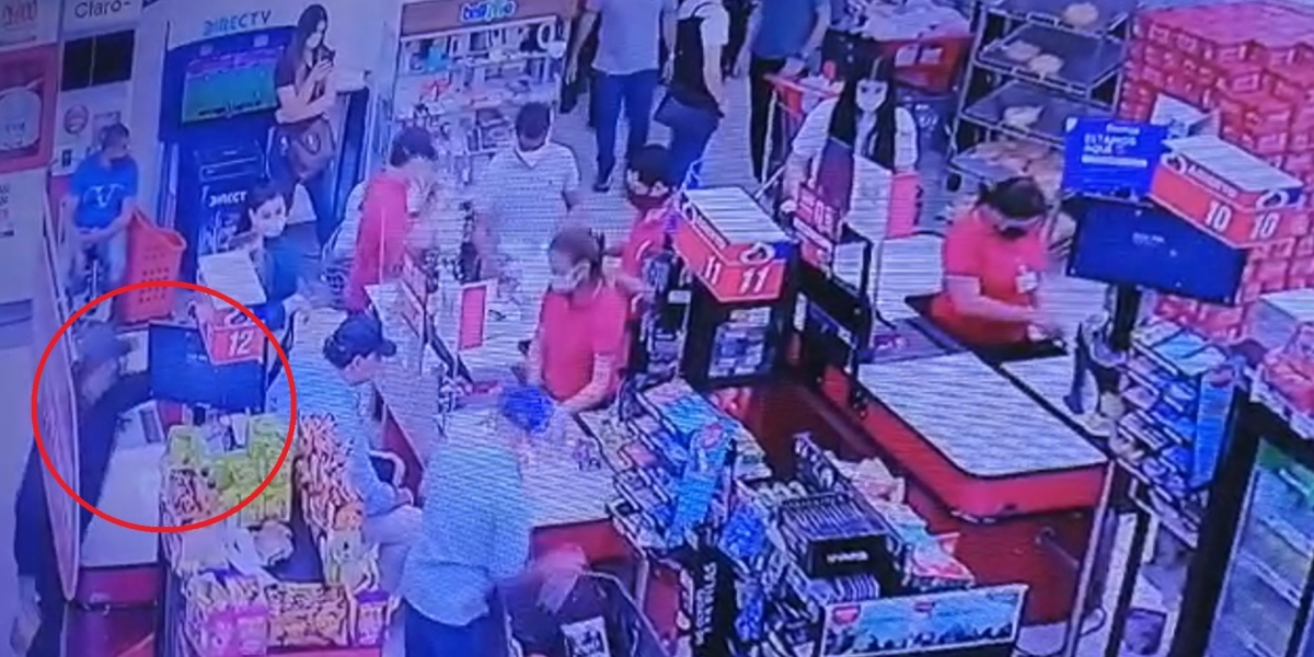 Cámara de Seguridad Momento del homicidio de alias El Guajiro.