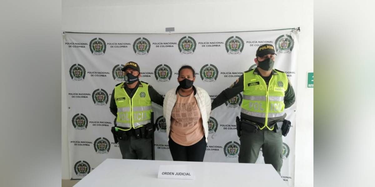 Cenobia Arias Córdoba, alias Griselda, presunta integrante de la estructura criminal Clan del Golfo, Bloque Pacífico.