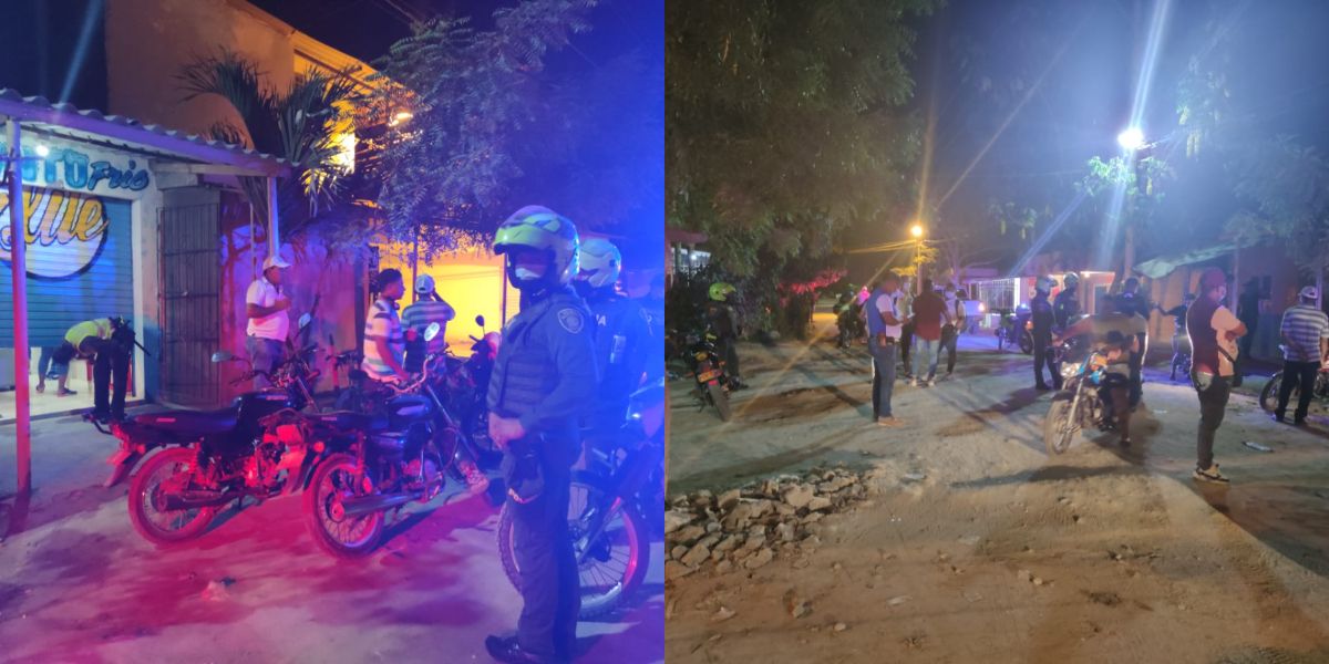 Policía Metropolitana de Santa Marta Los operativos buscan prevenir la propagación del virus en el municipio.
