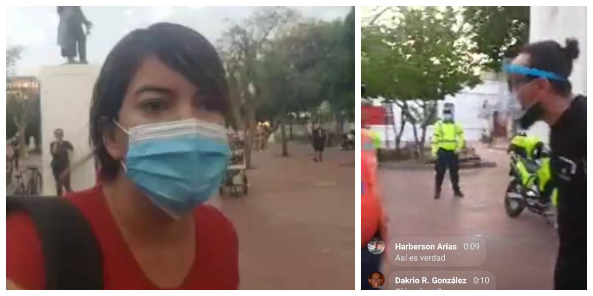 Facebook La defensora Jennifer del Toro denunció que policías la manosearon.