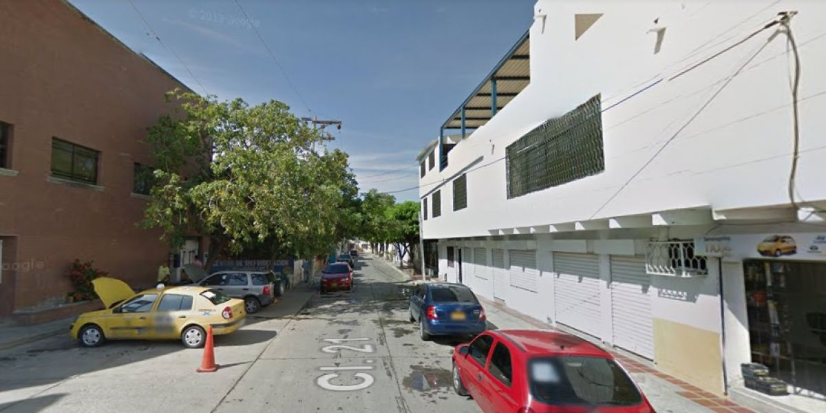 Google maps La muerte de esta persona se dio en la calle 21 con octava.