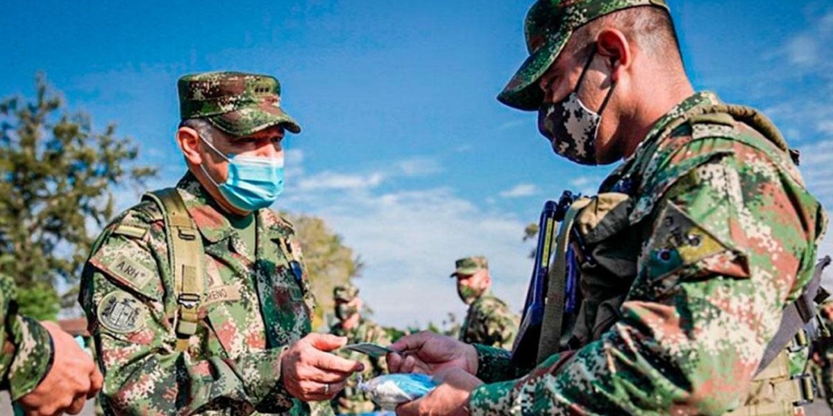 Ejército Nacional A los militares colombianos le detectaron la cepa británica.