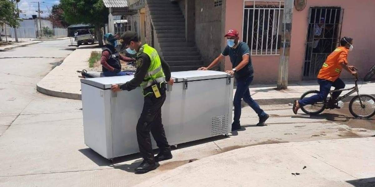 Policía Uno de los elementos recuperados.