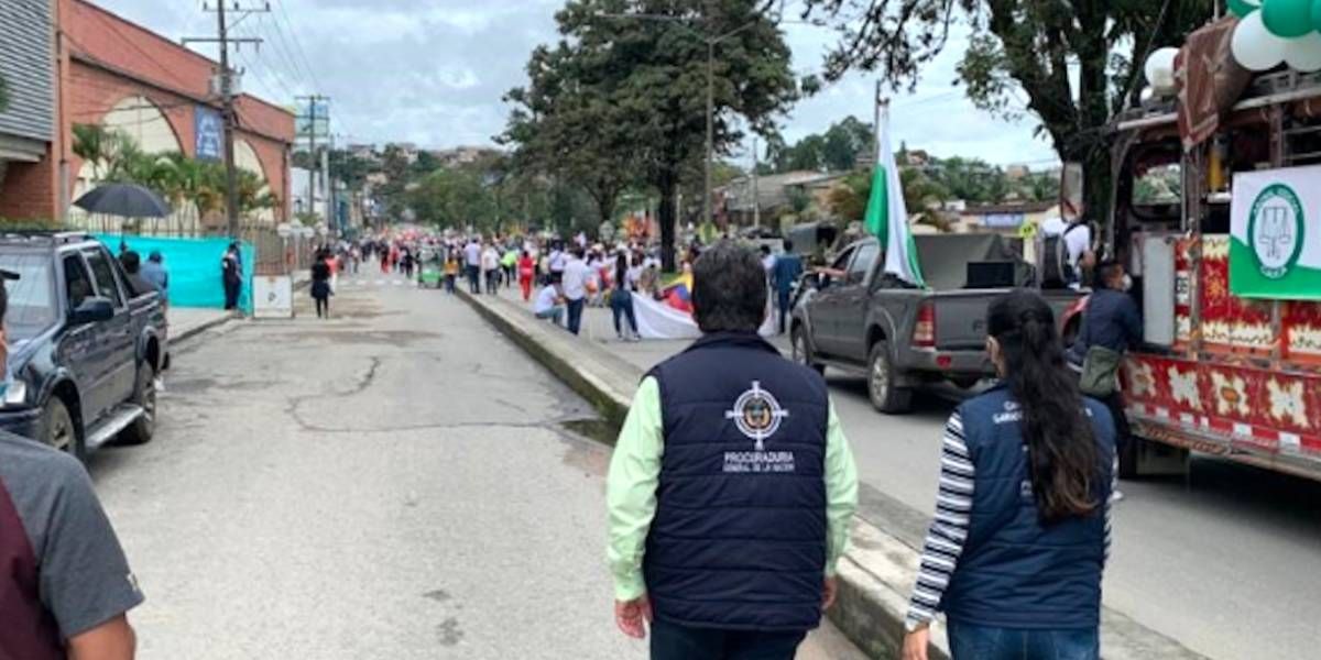 Marchas en Popayán.