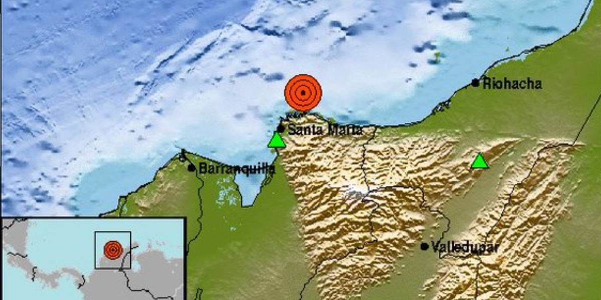 Epicentro del temblor.