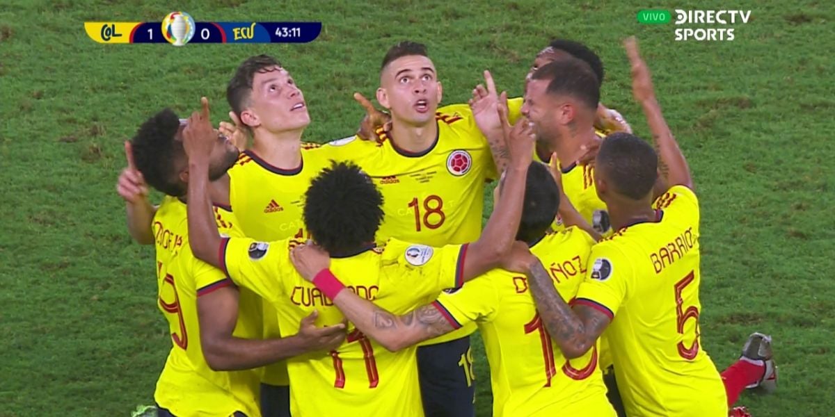 La Selección Colombia logró el único gol de la victoria.