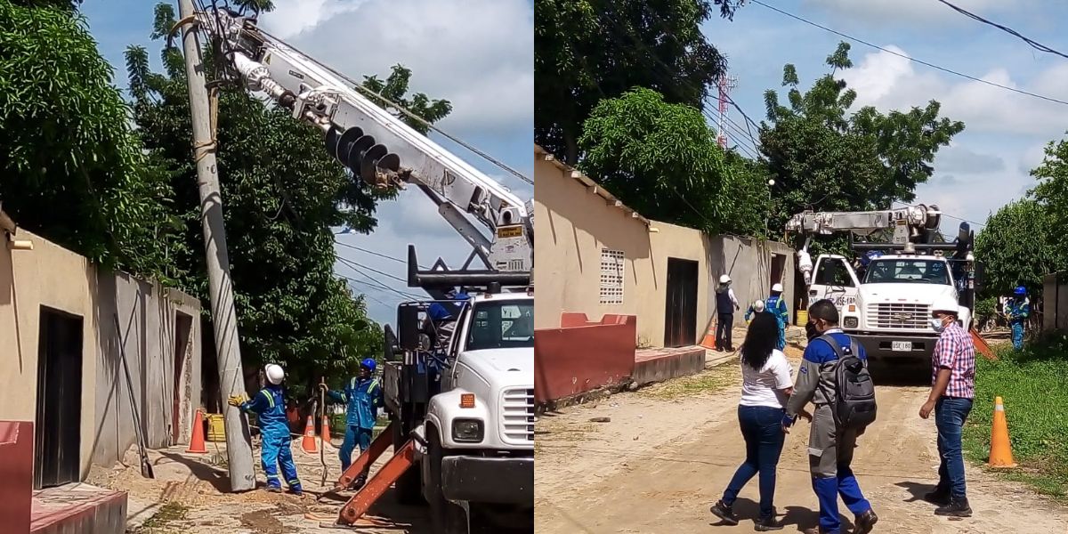 Air-e ejecutó mejoras técnicas en el barrio Monterrey de Fundación.