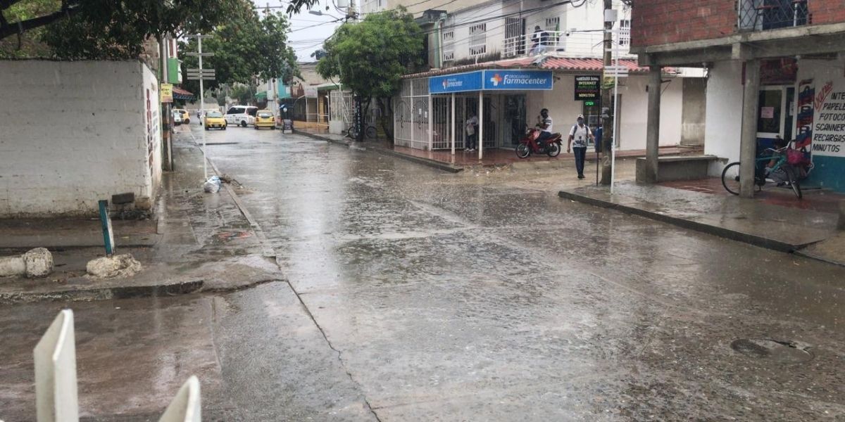 Lluvias en Santa Marta.