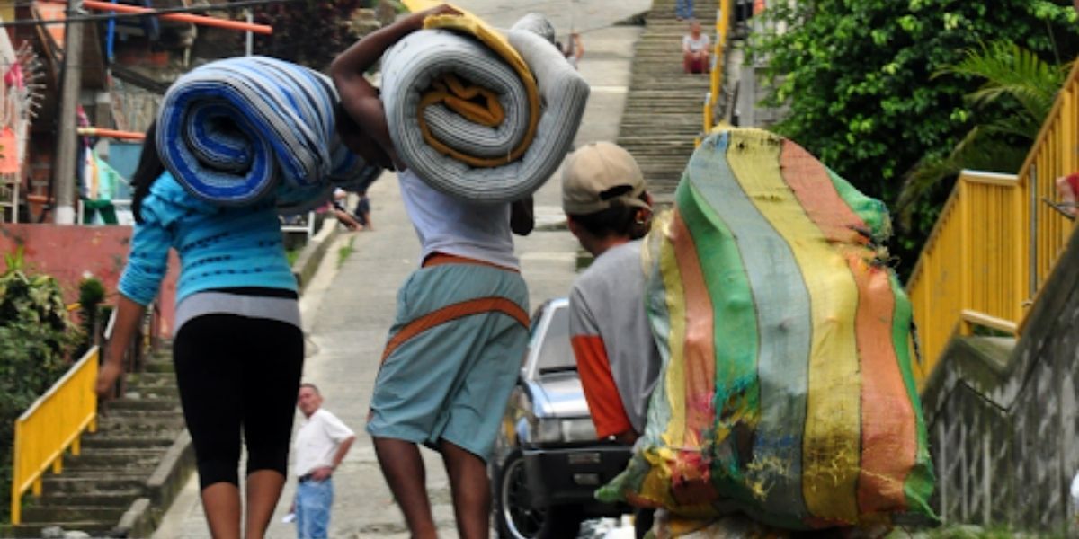 Desplazamiento forzado en Colombia.