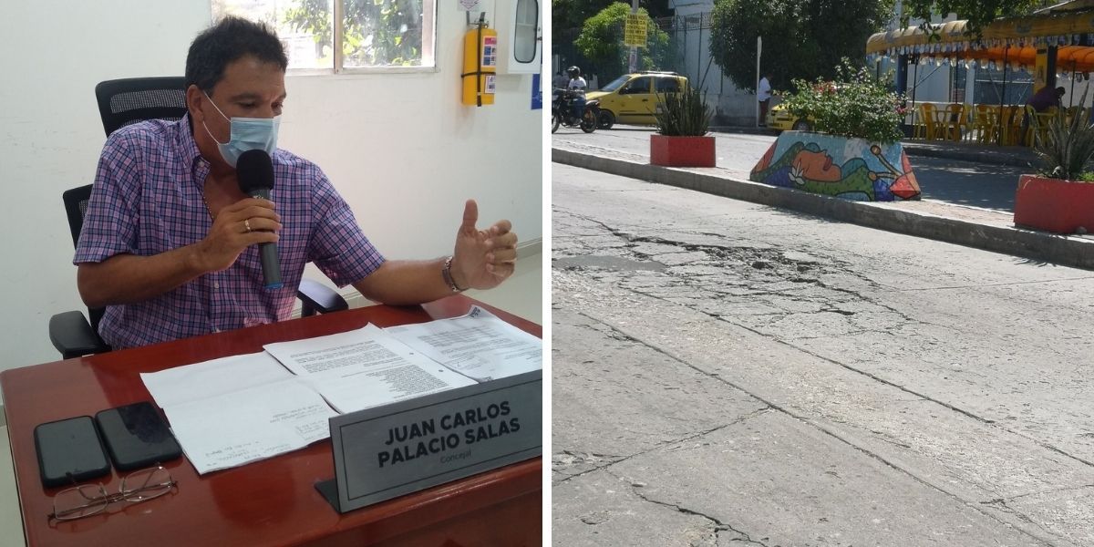 Concejo denunció estado de las vías.