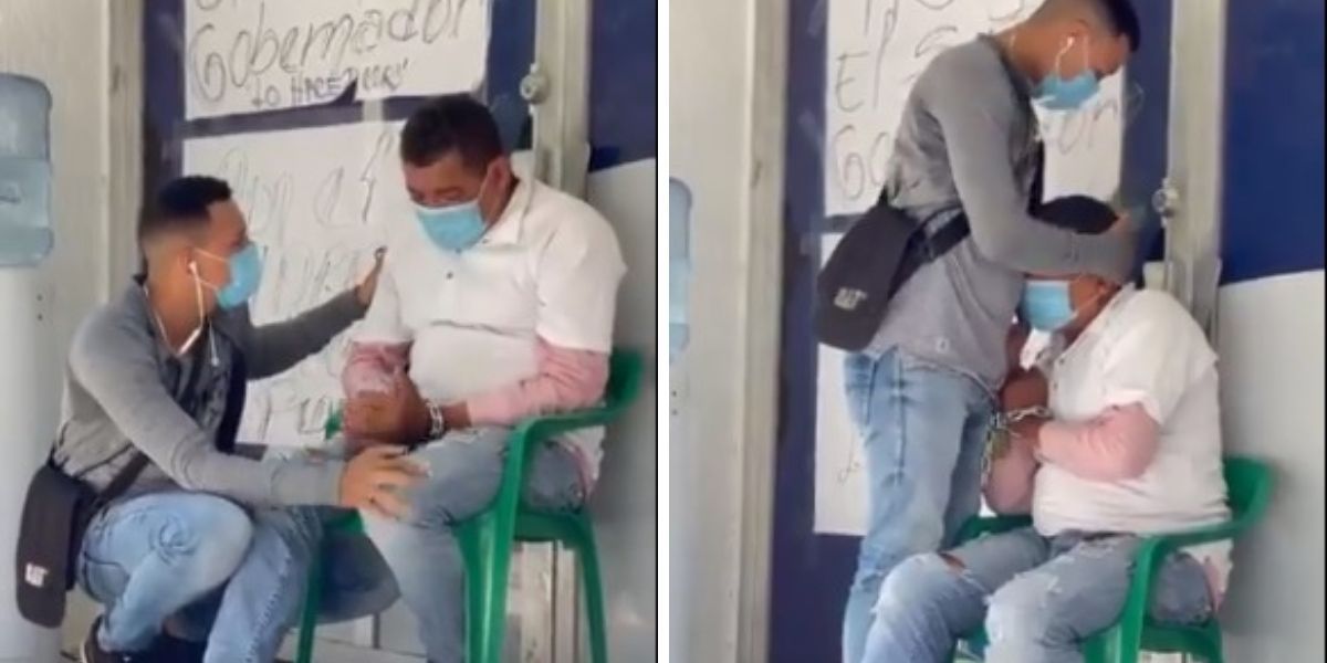 Captura de pantalla Hombre encadenado en Cesar.
