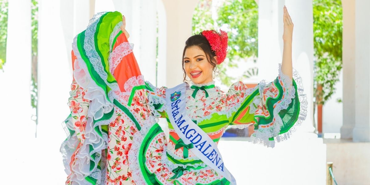 María Esperanza del Mar Narváez, señorita Magdalena en el festival nacional de la cumbia