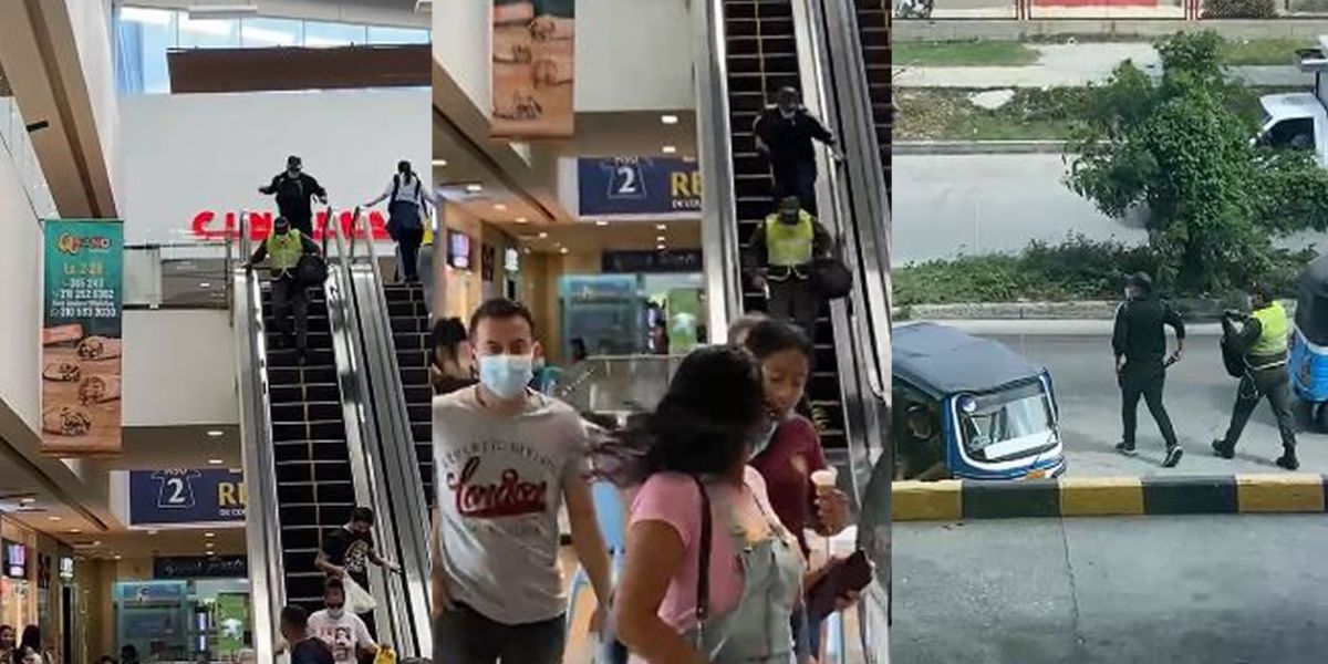 Zona Cero Momentos del hurto en el centro comercial Ciudad del Sol, en Soledad.