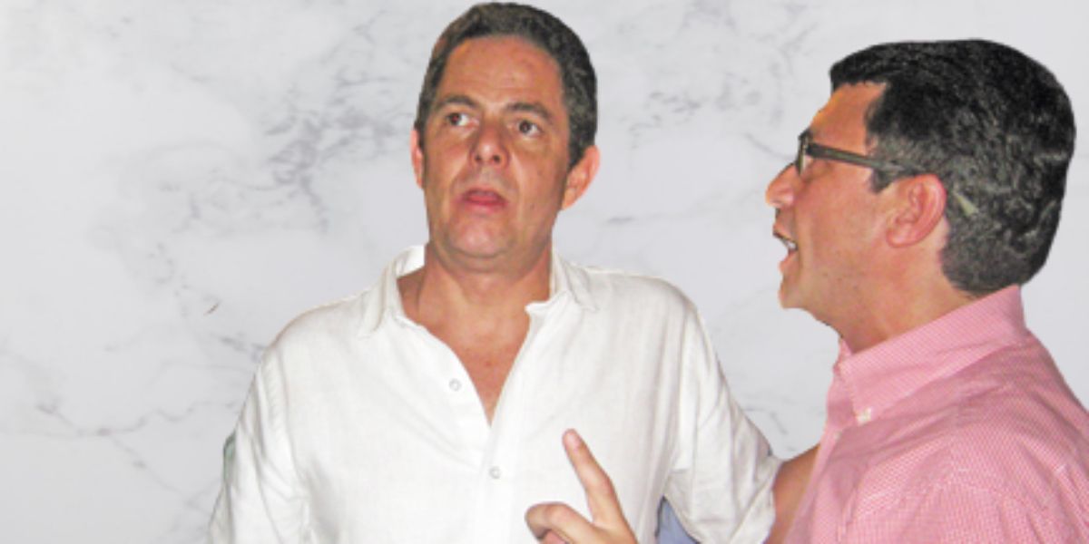 Germán Vargas Lleras (izquierda) y Carlos Caicedo (derecha).