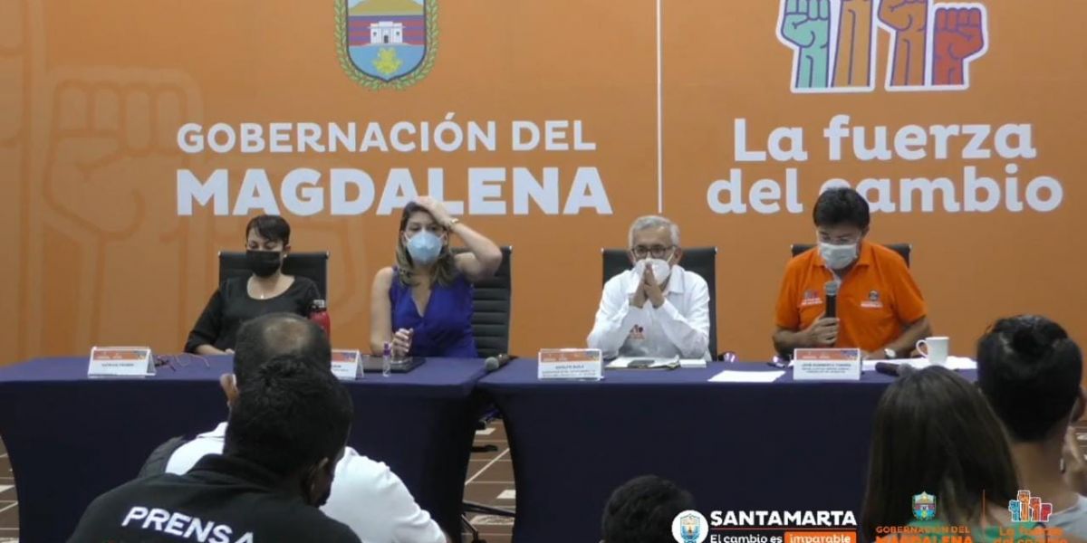 Declaración durante la conferencia de prensa por la seguridad del gobernador Carlos Caicedo.