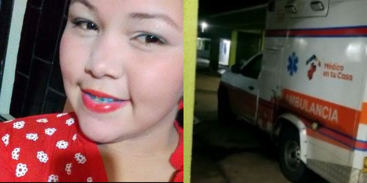 Cortesía. La ambulancia presentó una falla mecánica al momento del traslado.