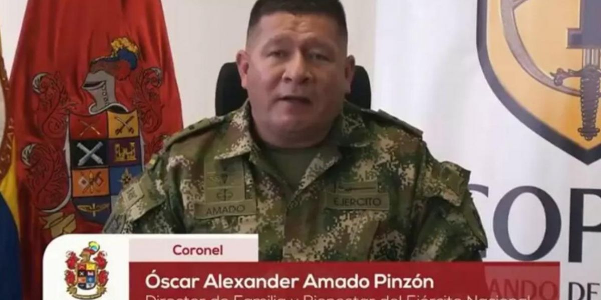 Coronel Óscar Alexander Amado.