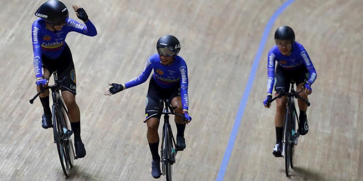 Equipo colombiano de sprint femenino.