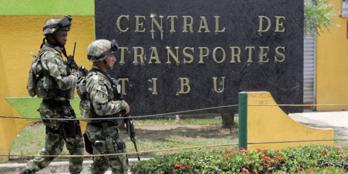Base militar en Tibú.