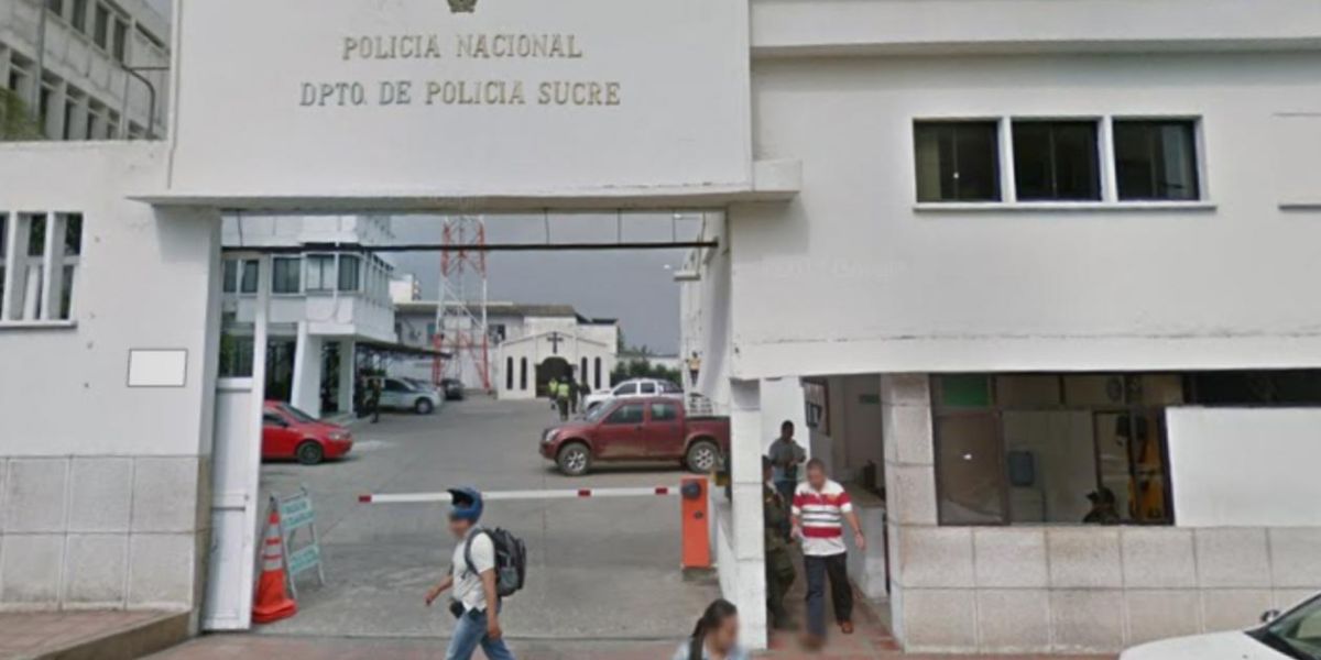 Google Maps Comando de la Policía de Sucre, en Sincelejo.