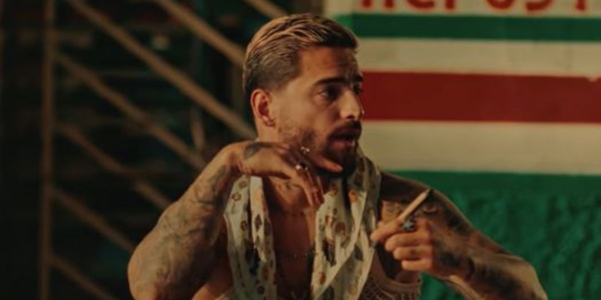 Captura de Pantalla Maluma en el video musical Junio