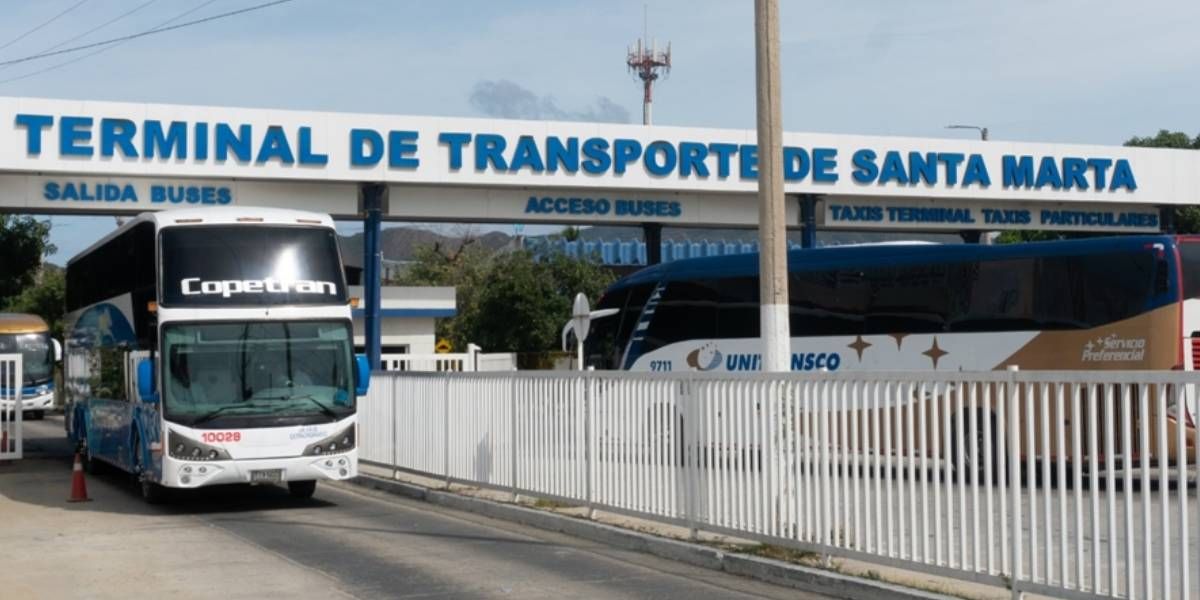 Terminal de transporte de Santa Marta. 