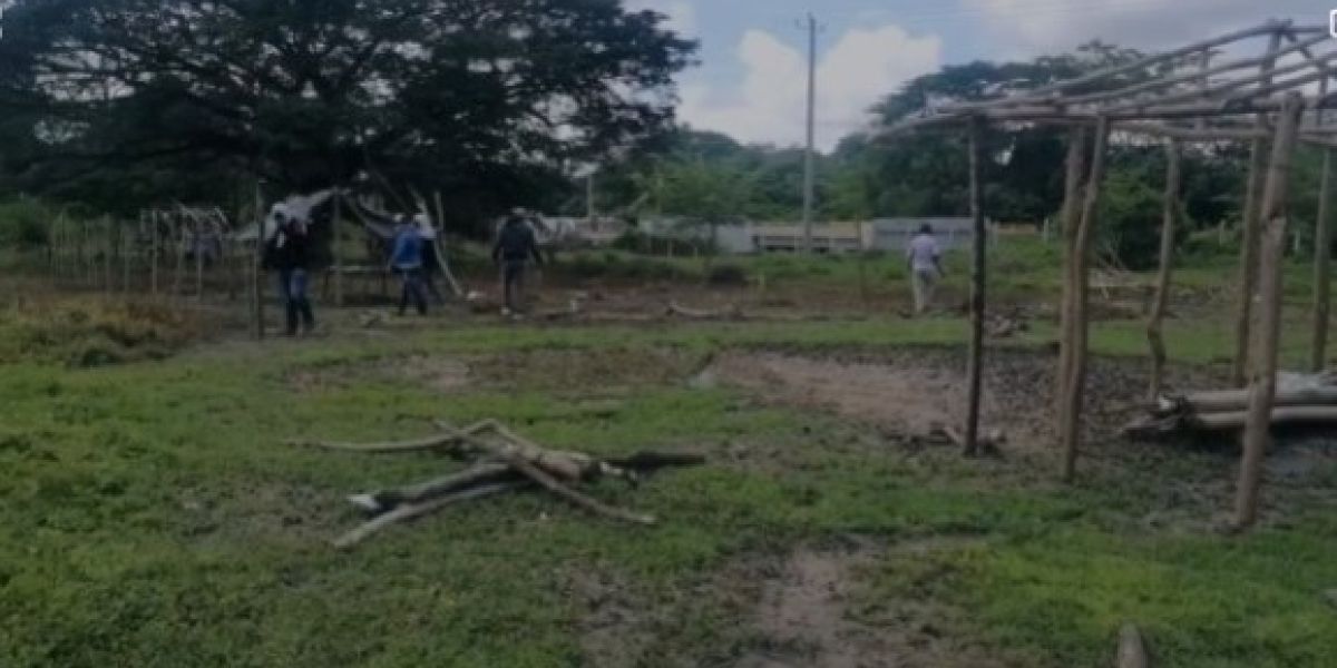 El desalojo se llevó a cabo este miércoles. 