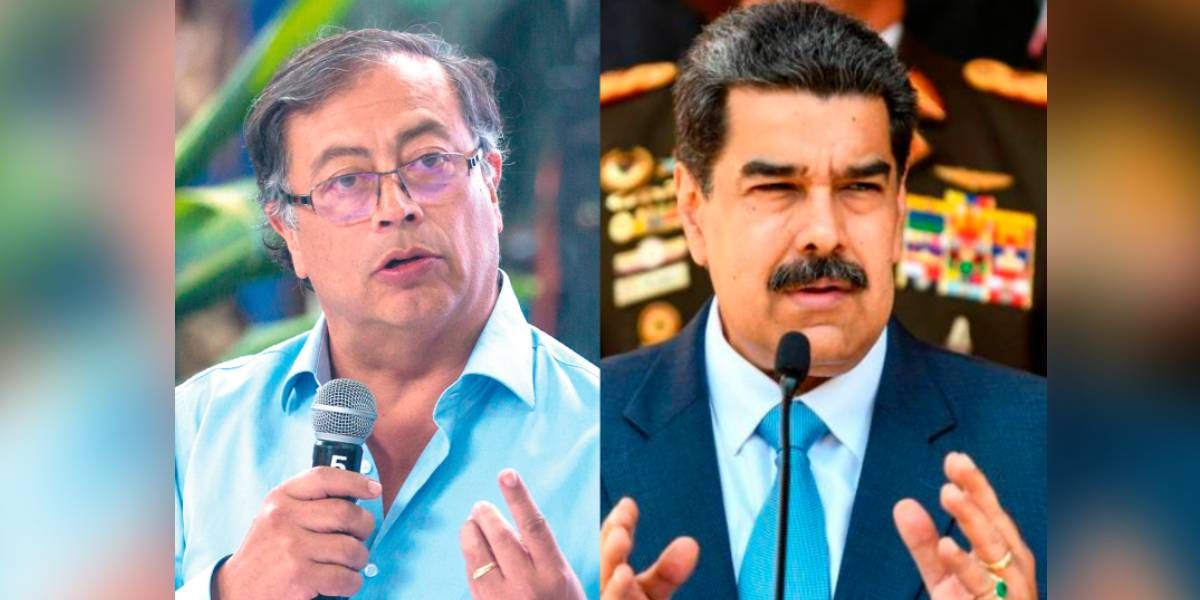 Archivo Gustavo Petro y Nicolas Maduro