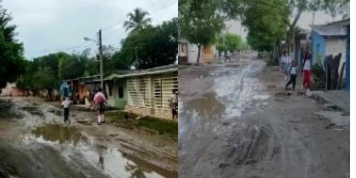 Así están algunas vías. 