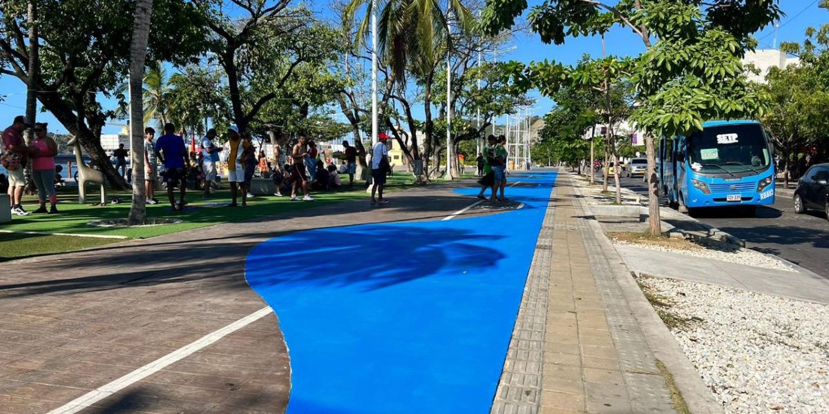 Distrito Varios trabajan se realizan en esa zona.