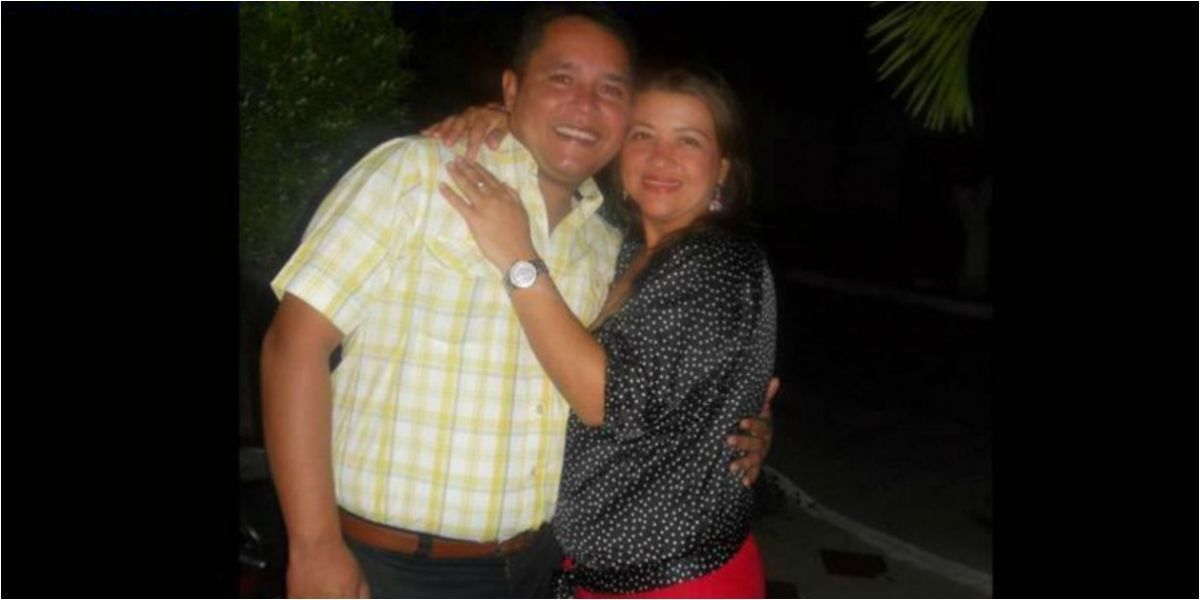 Heriberto junto a su esposa. 