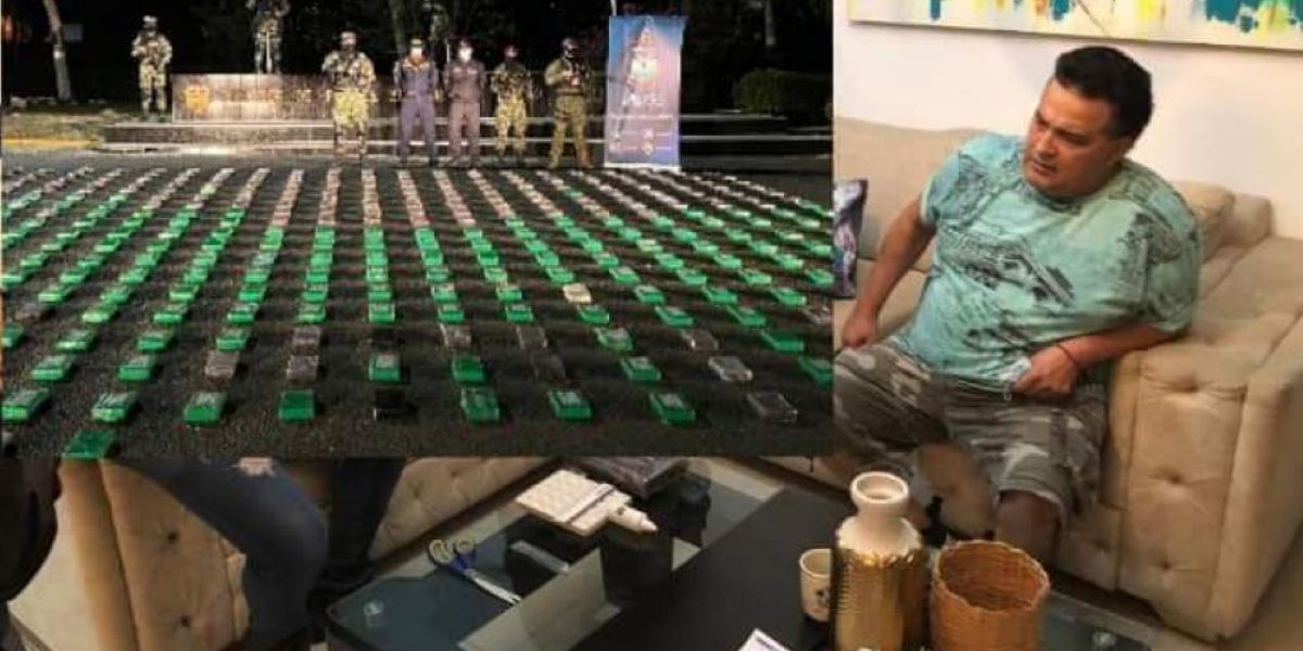 Policía Esta fue la droga incautada y la persona capturada.