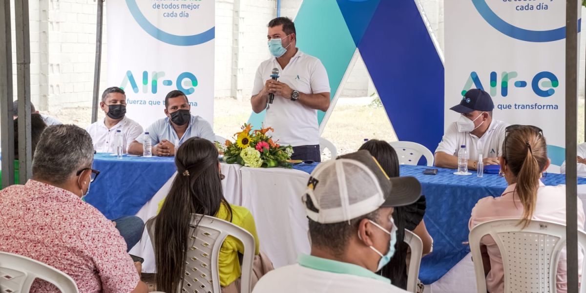Air-e El evento de inauguración se llevó a cabo en las instalaciones de la subestación.