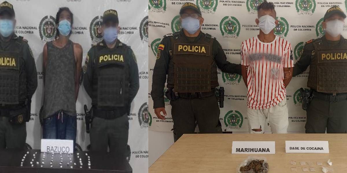 Policía del Magdalena Los capturados.