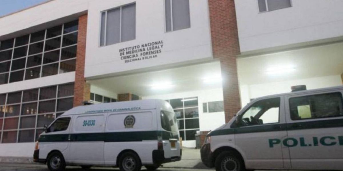 El cuerpo fue llevado a Medicina Legal, en Cartagena.