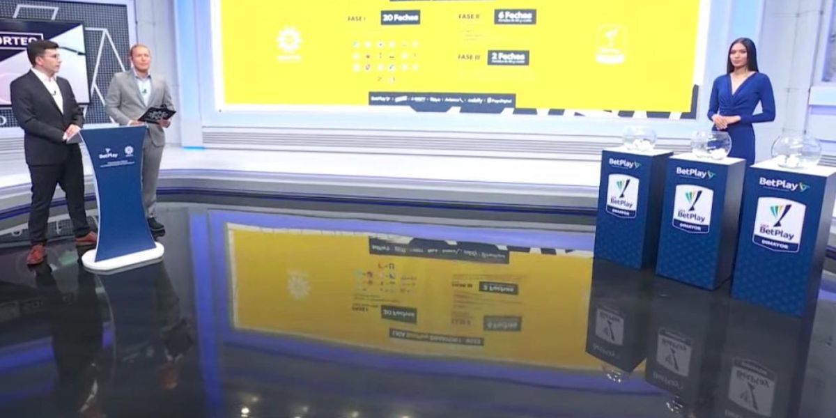 Pantallazo Sorteo de los cuadrangulares semifinales.