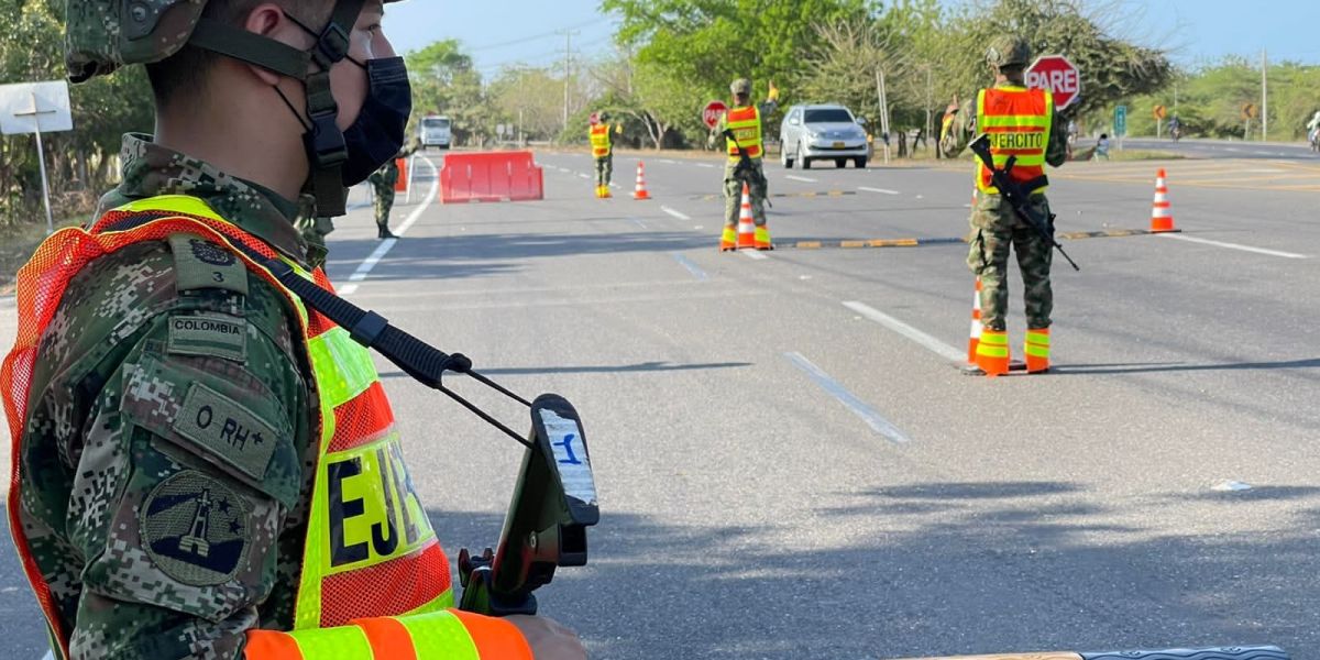 Ejército Para garantizar la seguridad.
