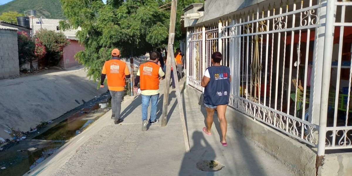 Las primeras jornadas se llevaron a cabo en compañía de voluntarios miembros del Comité Barrial Samario.