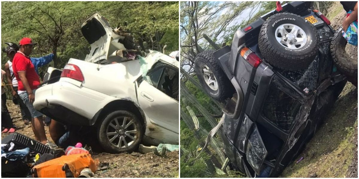 Grave accidente en Cuatro Vías.