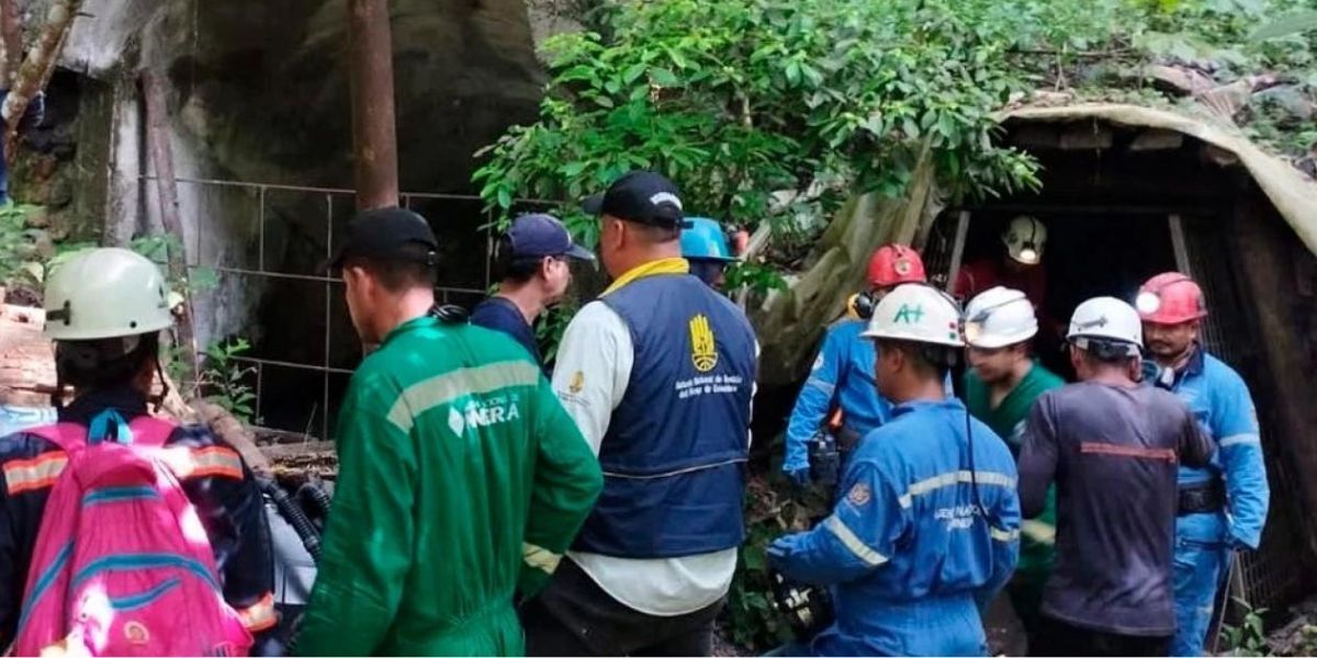 Gobernación de Norte de Santander. Afueras de la mina donde ocurrió la tragedia.