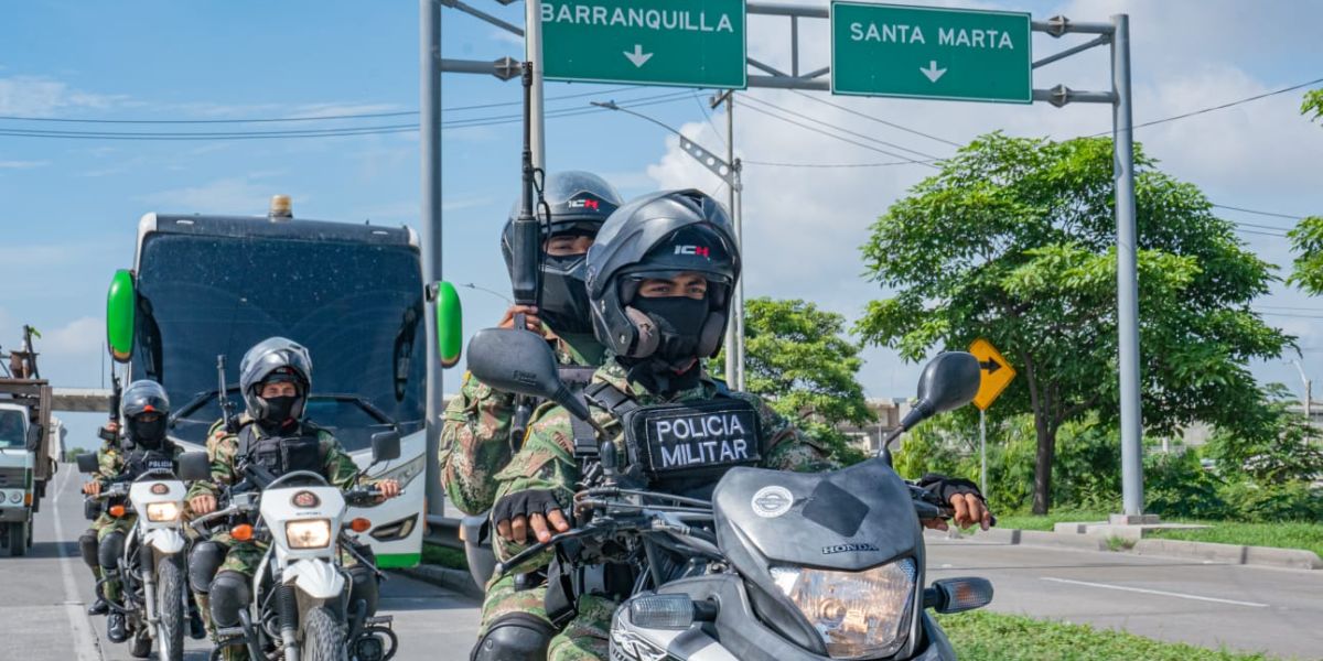 Operativos para garantizar la seguridad en esta zona del país. 