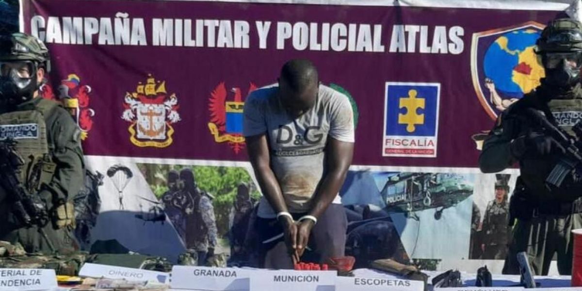 Policía Binley Castro Chillambo, el ‘Señor del Pacífico’, capturado.