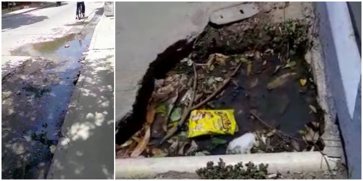 Seguimiento.co En este hueco se produce el desbordamiento de aguas negras.